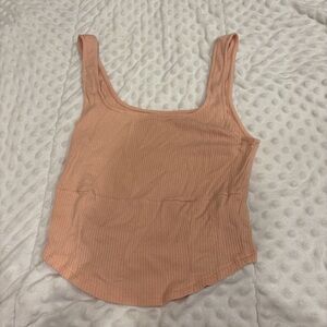 Peach american eagle Ribbed Tank Top